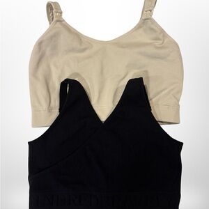 Kindred Bravely Nursing Bras - Black and Cream